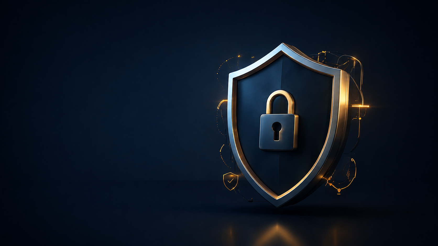 Security shield with lock